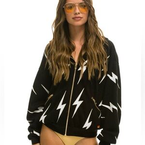 Aviator Nation bolt stitch hoodie